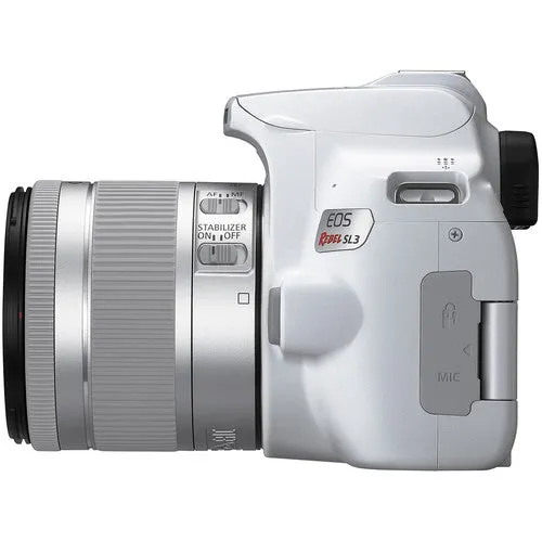 Canon EOS Rebel SL3 DSLR Camera with 18-55mm Lens - White