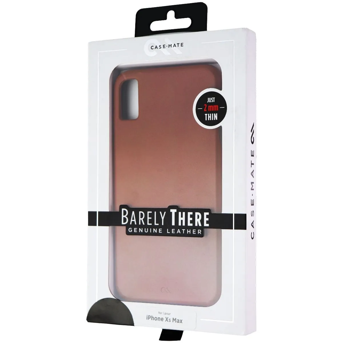 Case-Mate Barely There Genuine Leather Case for iPhone Xs Max - Butterscotch