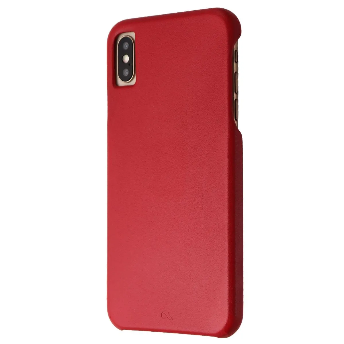 Case-Mate Barely There Genuine Leather Hard Case for Apple iPhone XS Max - Red