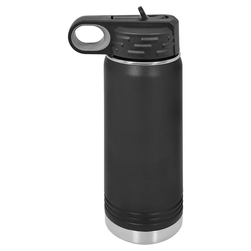 Case of 24 - 20 oz Stainless Steel Powder Coated Blank Insulated Sport Water Bottle Polar Camel