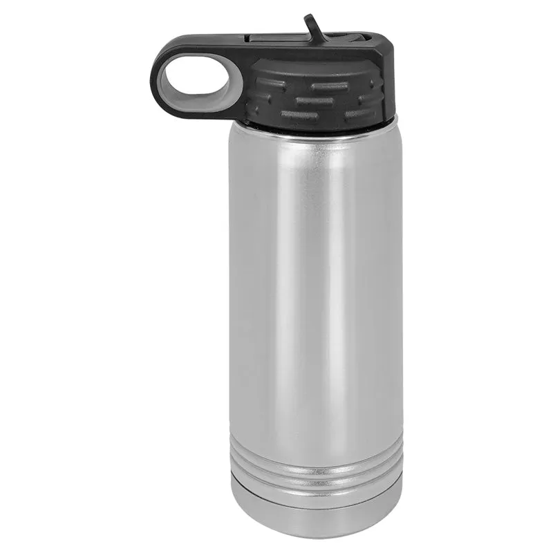 Case of 24 - 20 oz Stainless Steel Powder Coated Blank Insulated Sport Water Bottle Polar Camel