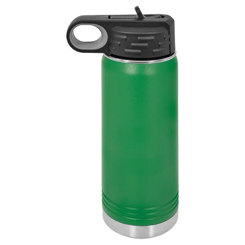 Case of 24 - 20 oz Stainless Steel Powder Coated Blank Insulated Sport Water Bottle Polar Camel