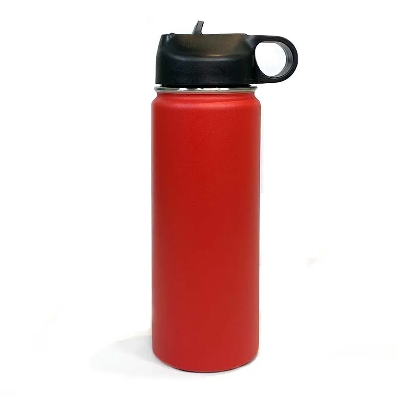 Case of 24 - 20 oz Stainless Steel Powder Coated Blank Insulated Sport Water Bottle Polar Camel