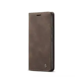 Caseme Magnetic Flip PU Leather Wallet Case for iPhone 6P / 7P / 8P -  Brown