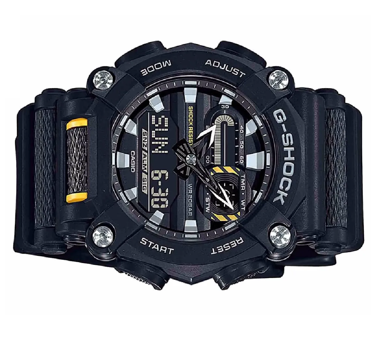 Casio G-shock GA-900-1A Digital Analog Rubber Strap Watch For Men