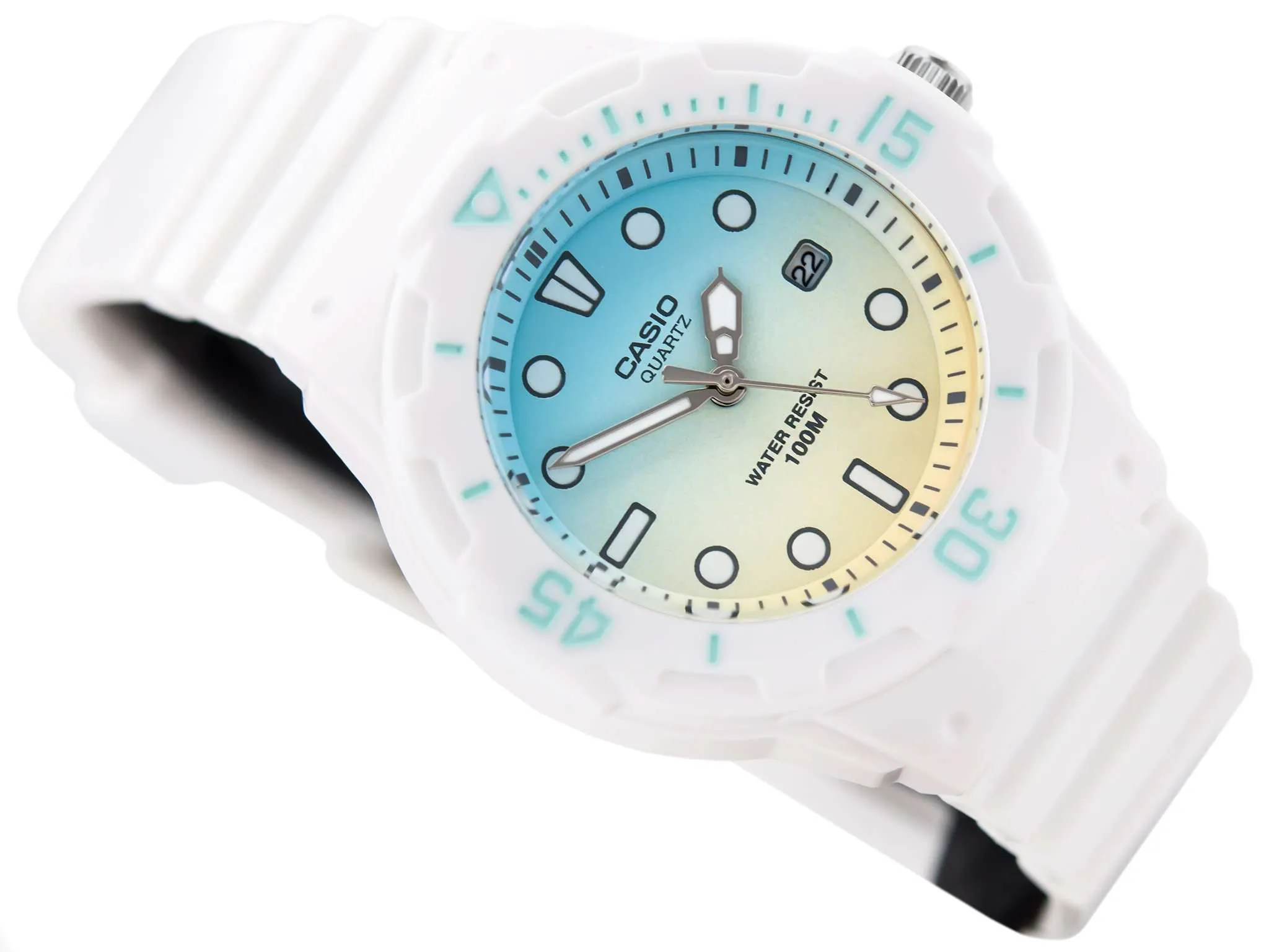 Casio LRW-200H-2E2VDF White Resin Strap Watch for Women