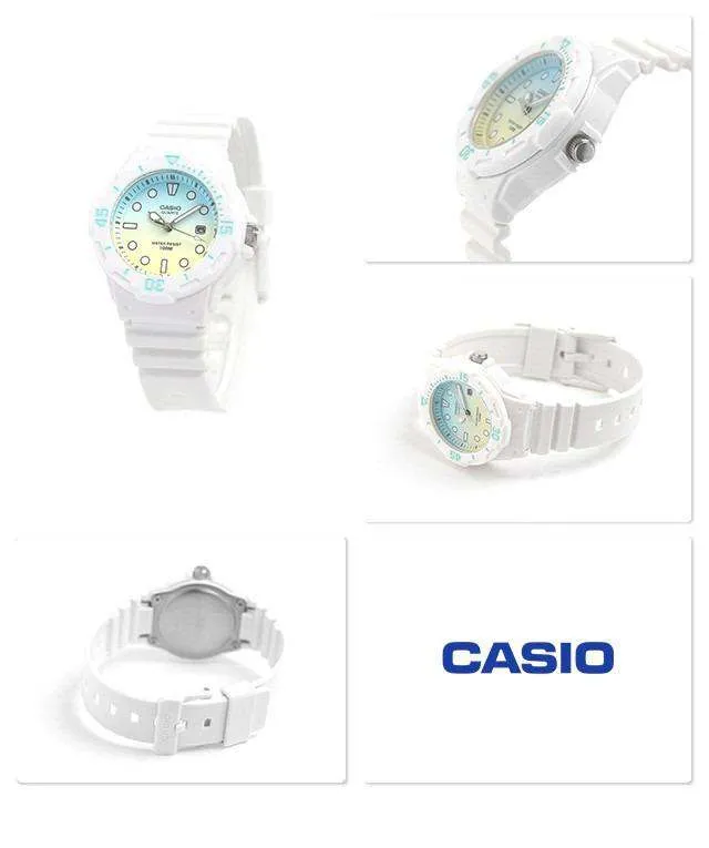 Casio LRW-200H-2E2VDF White Resin Strap Watch for Women