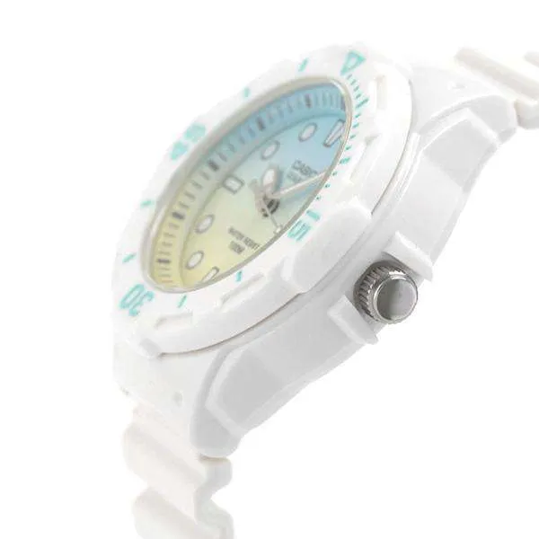 Casio LRW-200H-2E2VDF White Resin Strap Watch for Women