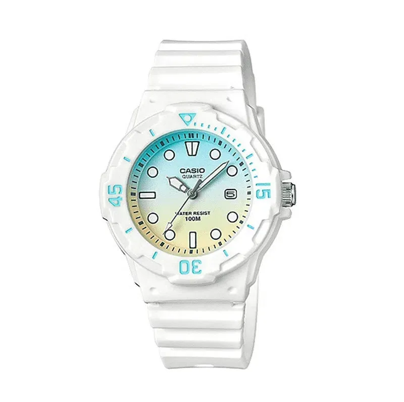 Casio LRW-200H-2E2VDF White Resin Strap Watch for Women