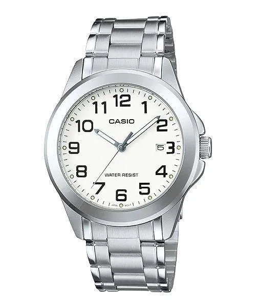 Casio MTP-1215A-7B2DF Silver Stainless Steel Strap Watch for Men