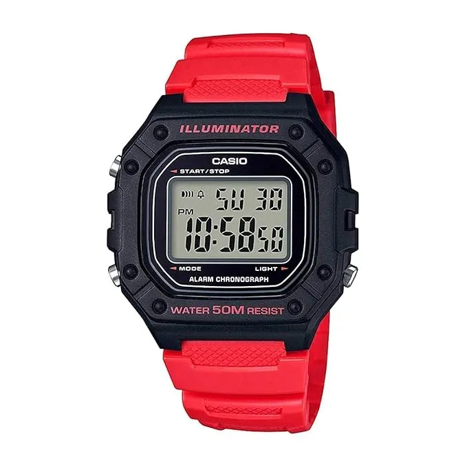 CASIO W-218H-4B2VDF Standard Orange Watch