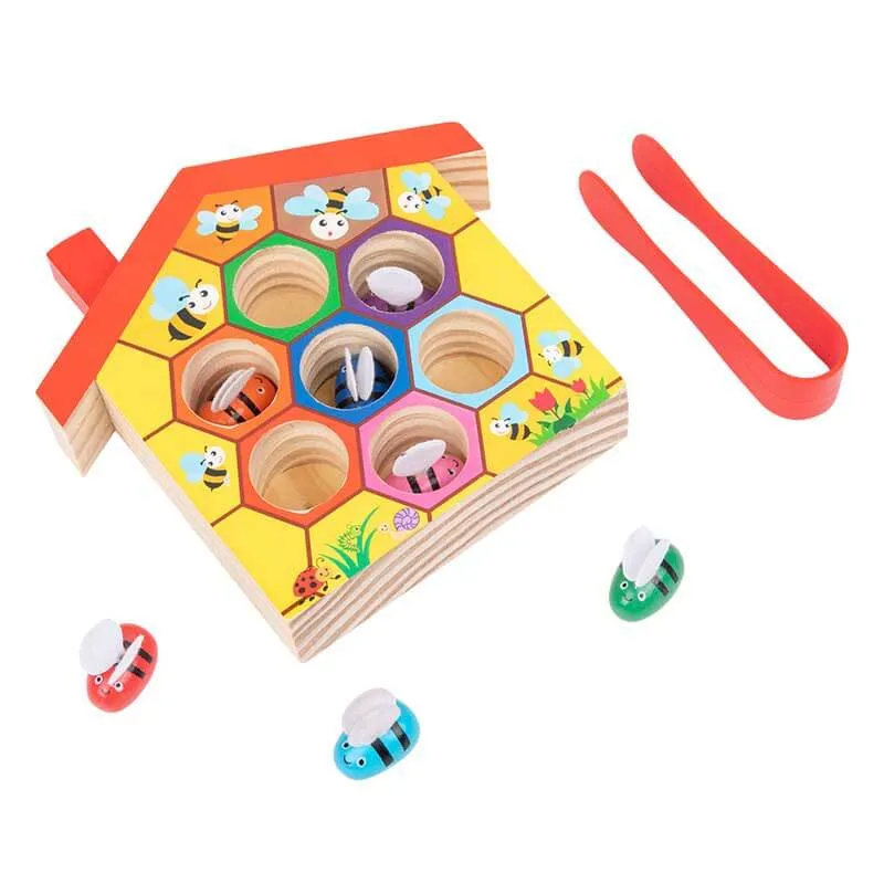 Clamp Bee to Hive Matching Game