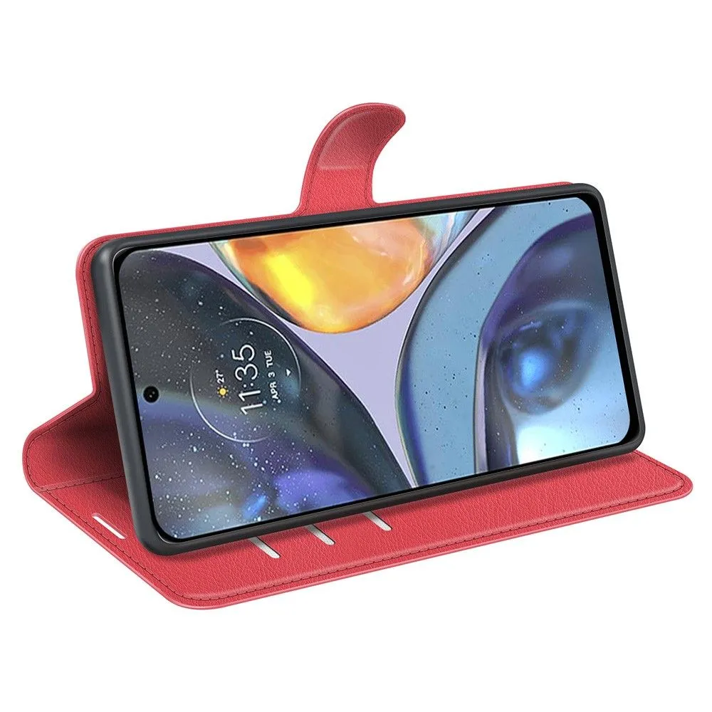 Classic Motorola Moto G22 flip case - Red