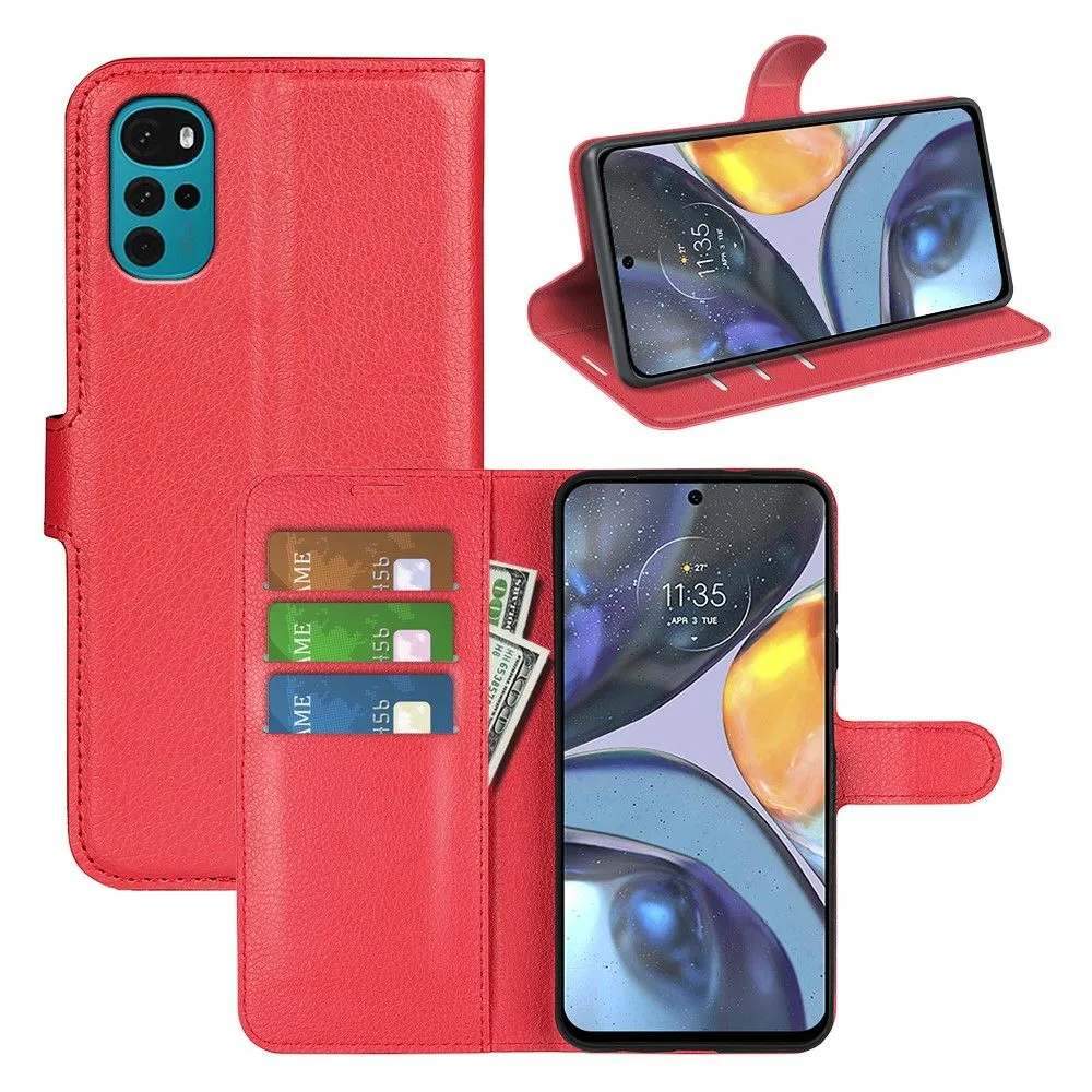 Classic Motorola Moto G22 flip case - Red