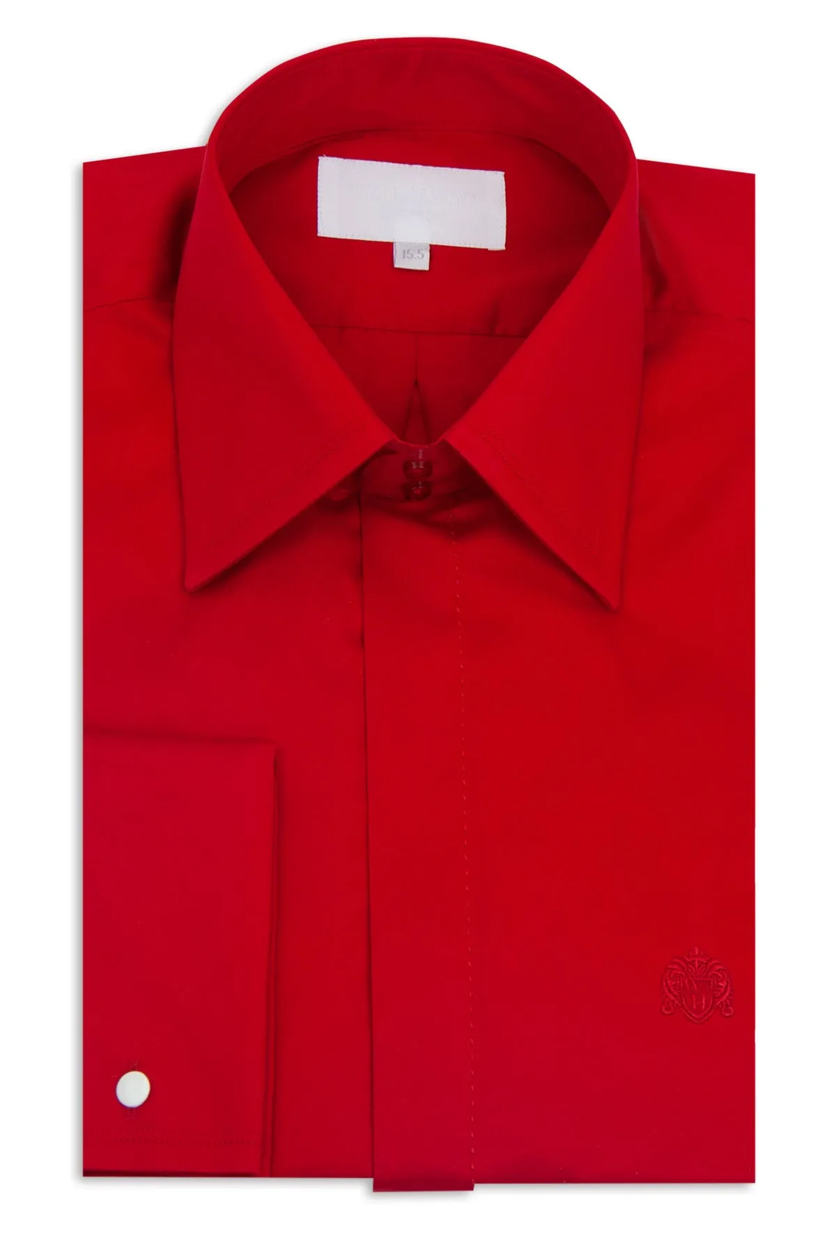 Classic Red Forward Point Collar Shirt