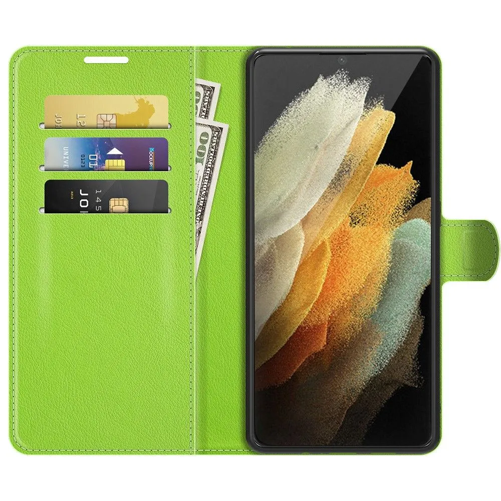 Classic Samsung Galaxy S22 Ultra flip case - Green