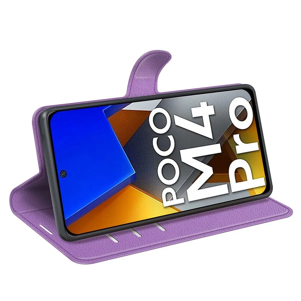 Classic Xiaomi Poco M4 Pro flip case - Purple