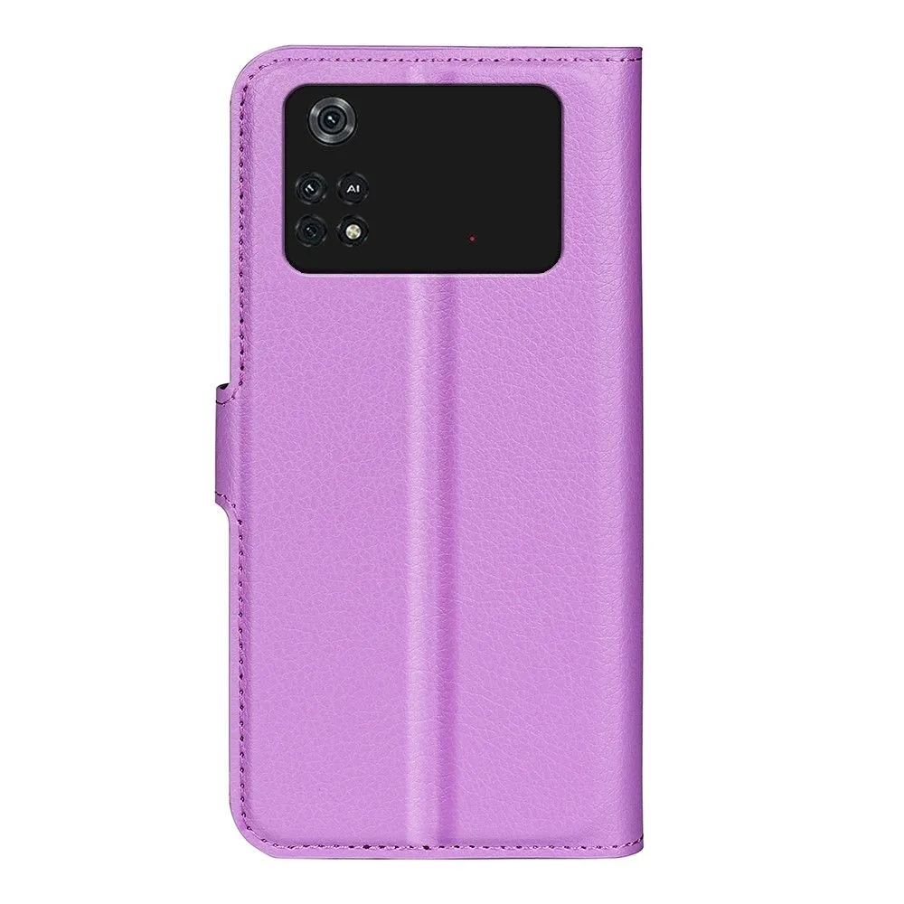 Classic Xiaomi Poco M4 Pro flip case - Purple