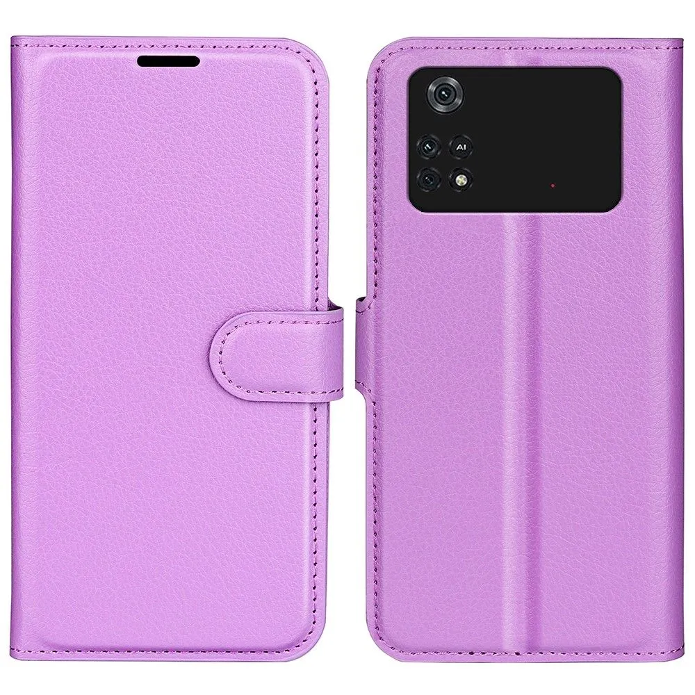 Classic Xiaomi Poco M4 Pro flip case - Purple