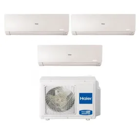 Climatizzatore Condizionatore Haier Trial Split Inverter serie FLEXIS PLUS WHITE 9 9 15 con 3U70S2SR3FA R-32 Wi-Fi Integrato Colore Bianco 9000 9000 15000