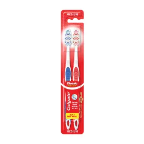 Colgate Toothbrush Classic Deep Clean Medium 2pcs Twin Pack