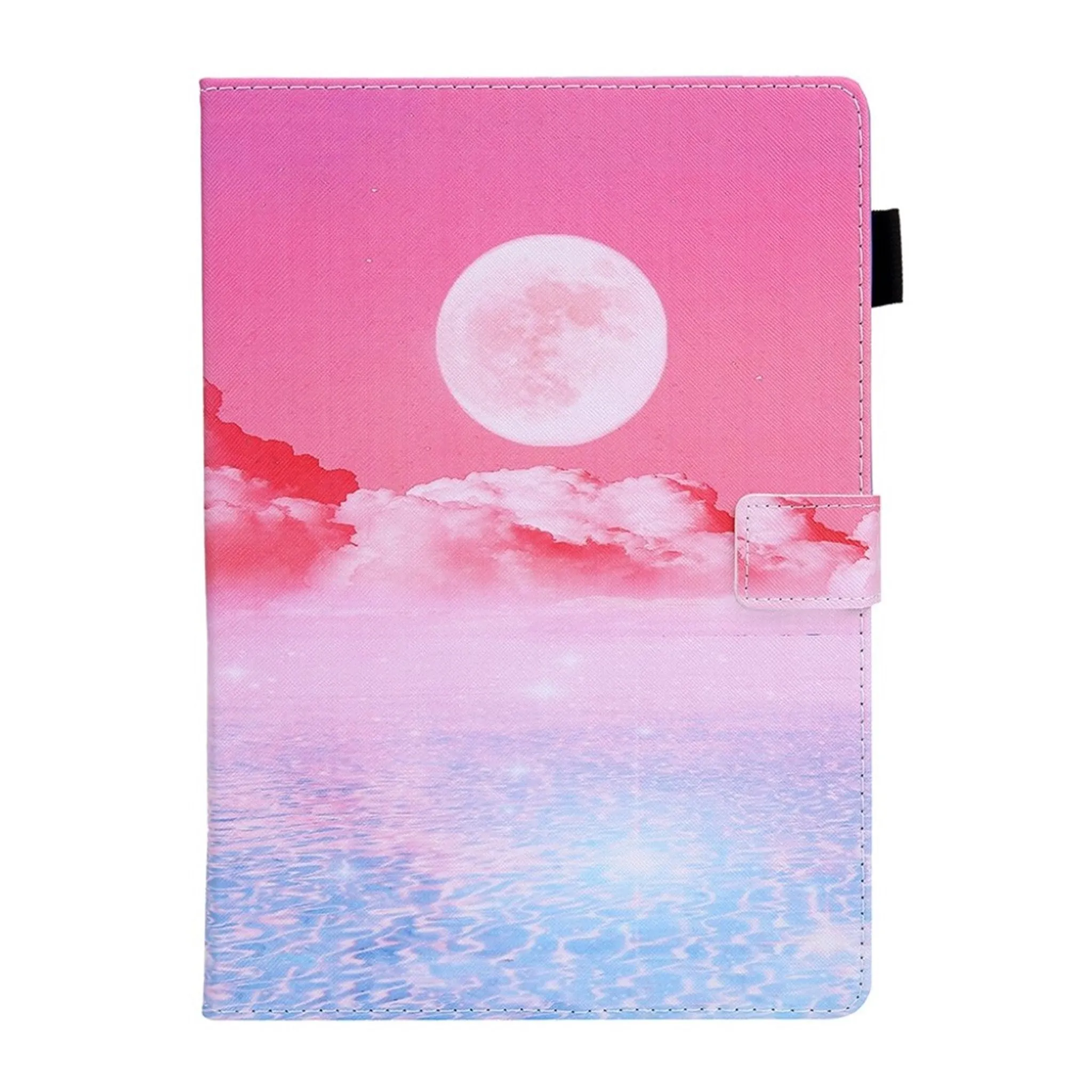 Cool patterned leather flip case for iPad (2018) - Afterglow