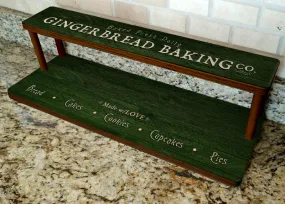 Counter Caddies™ - "Gingerbread Baking Co." Artwork - Straight Shelf - 24" Length