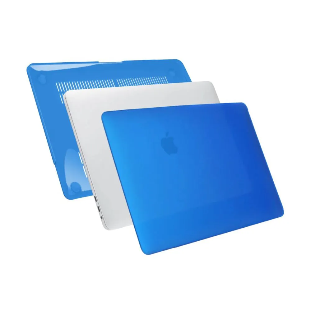 Crystal Clear Case for Macbook Pro 16 Inch Cover 2019 Compatible with A2141 Blue