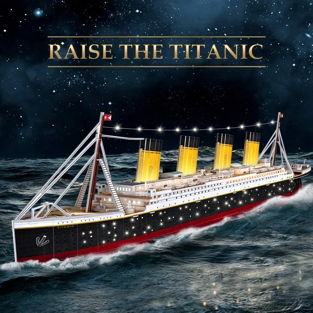 Cubicfun® 3D Puzzles 34.6" LED Titanic Ship