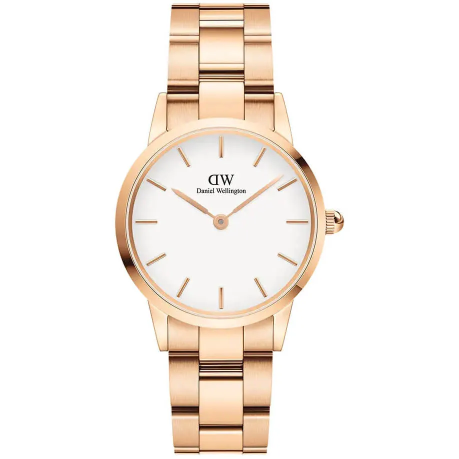 Daniel Wellington Iconic Link Ladies Rose Gold Watch DW00600213