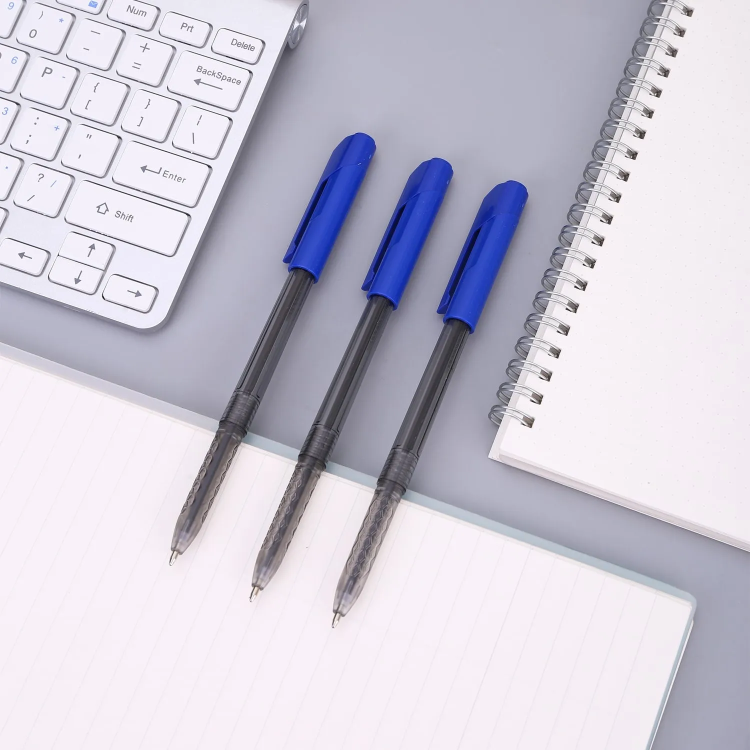 Deli Ball Point Pen Bullet tip 1.0mm - (Blue)