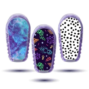 Dexcom G6/One Sensor Stickers (Purple Space) 3pk