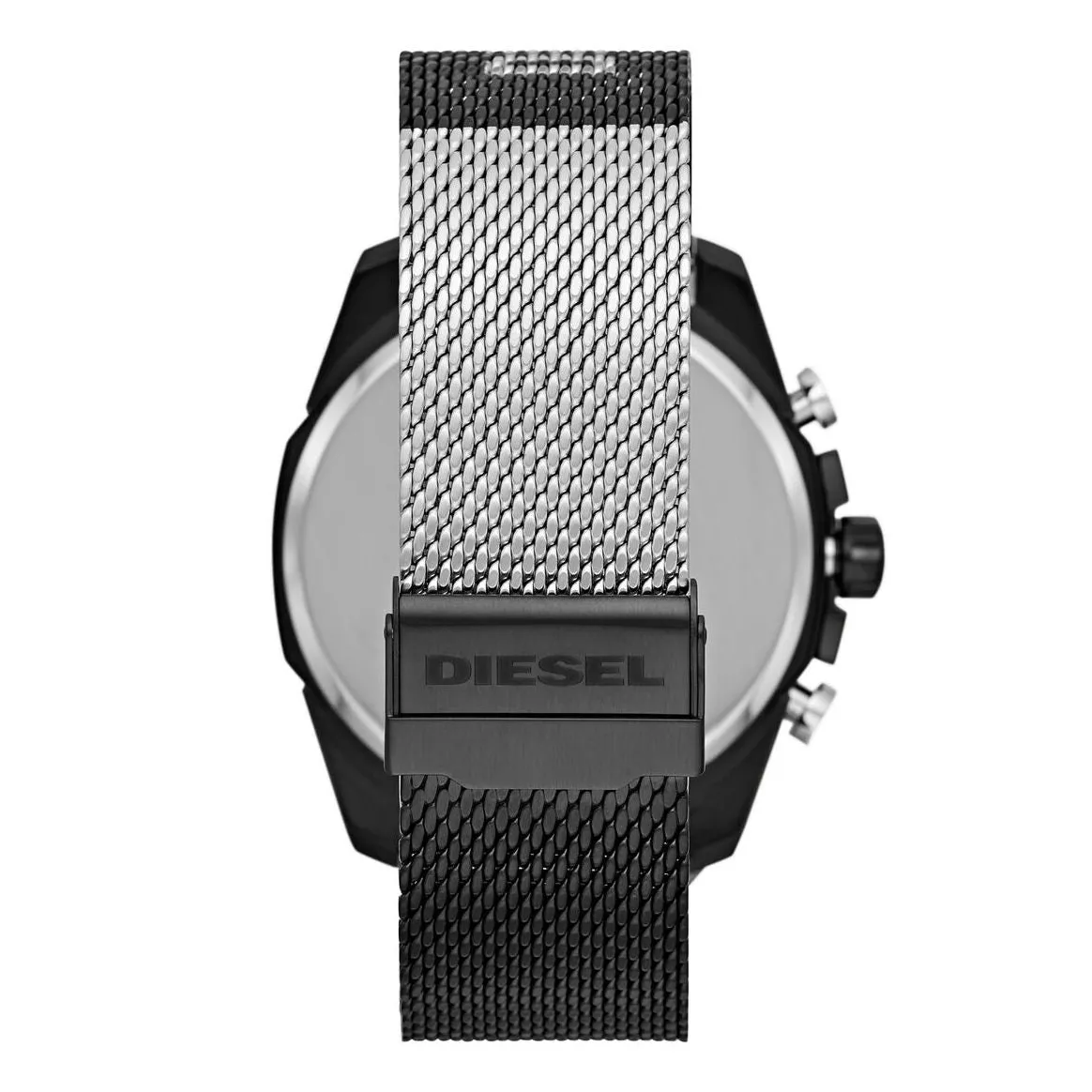 Diesel Men's Chronograph Watch Mega Chief Black Mesh DZ4514