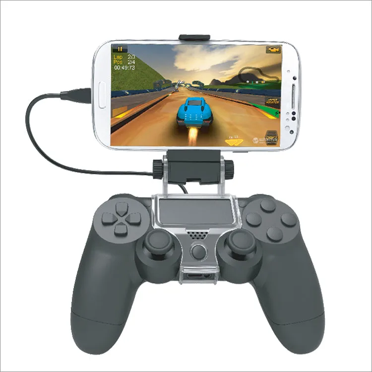 Dobe PS4 Controller Mobile Smart Phone Clip Mount Holder Black for Sony Playstation 4 Dualshock 4 Controller