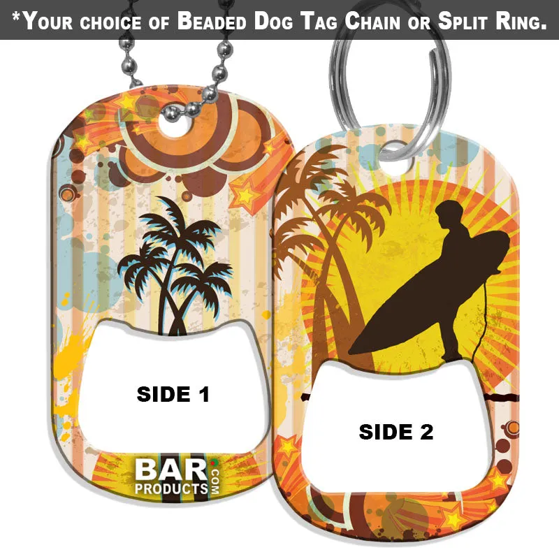 Dog Tag Bottle Opener - Vector Surfer