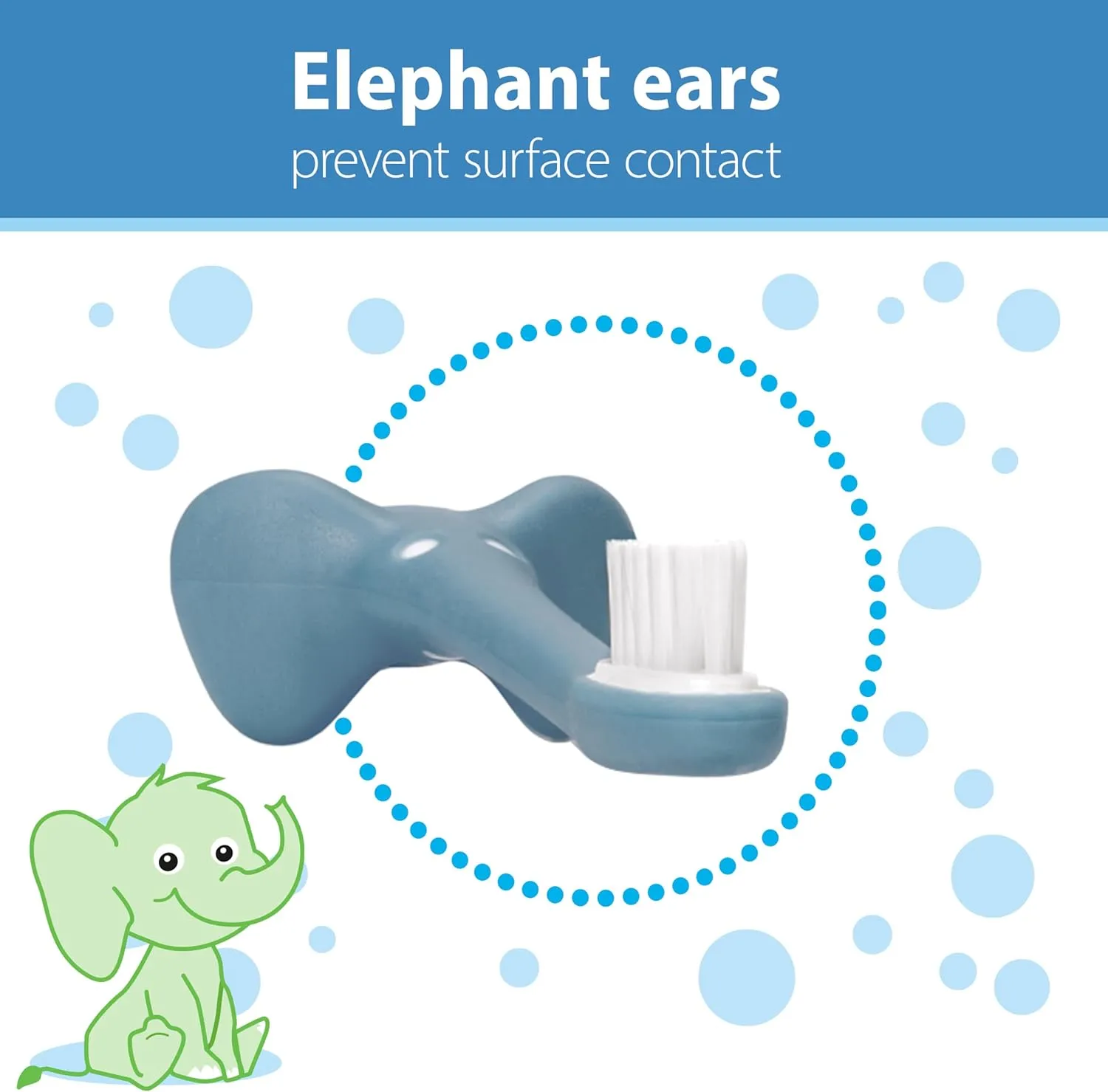 Dr. Browns Infant-to-Toddler Training Toothbrush, Elephant