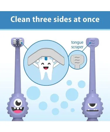 Dr. Brown's ToothScrubber Toddler Toothbrush -Purple Monster