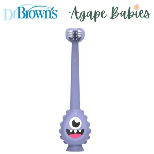 Dr. Brown's ToothScrubber Toddler Toothbrush -Purple Monster