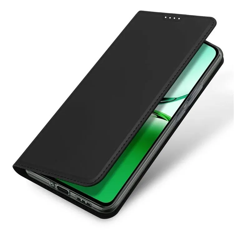 DUX DUCIS Skin Pro Faux Leather Wallet Flip Case for OPPO Reno12 F 4G / 5G - Black