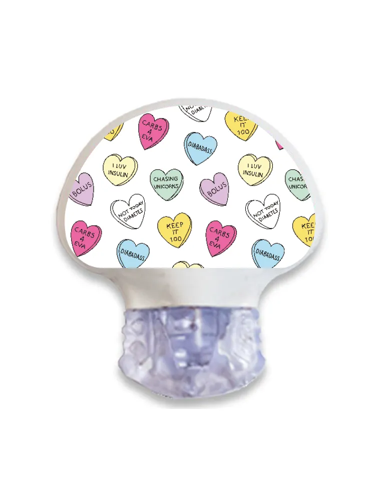 Enlite/Guardian Sensor Sticker (Sweet Hearts) 3pk