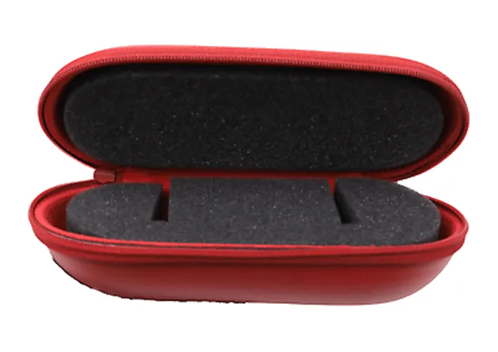 Experts Watches - Watch Box Travel Service Case with Foam Inserts Zipper Red