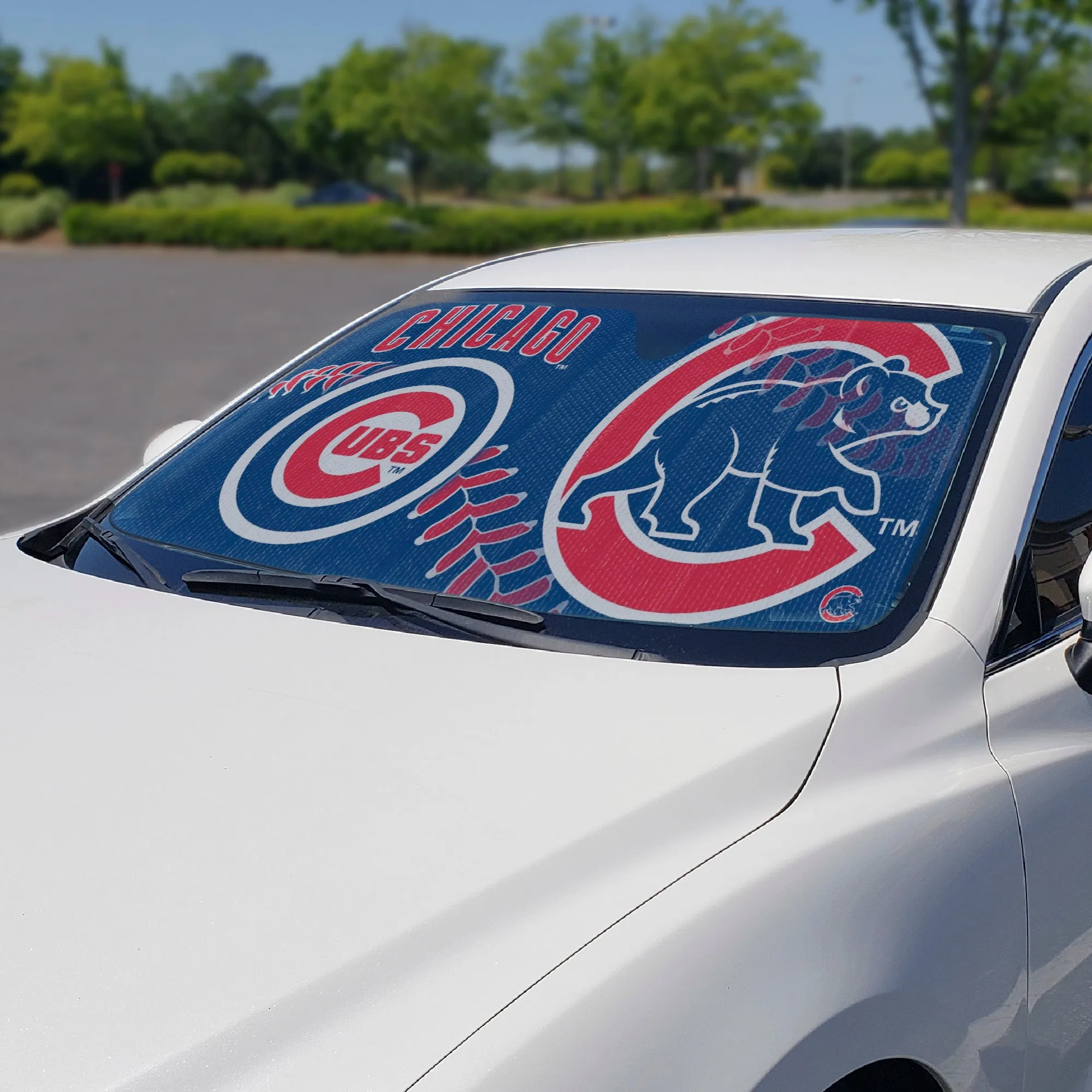 Fanmats Chicago Cubs Windshield Sun Shade