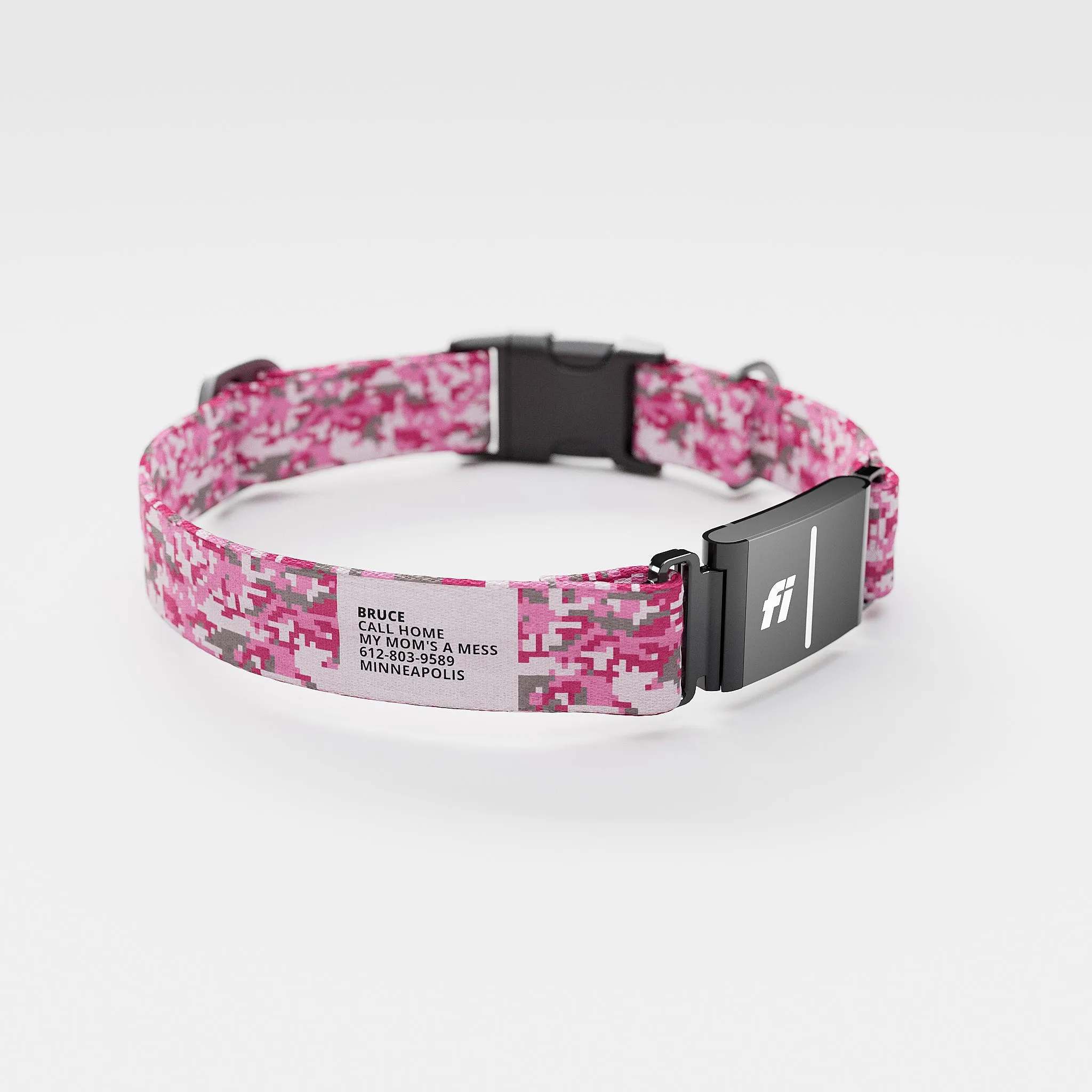 Fi GPS Included Camo Pink Everyday Collar (6 month subscription)