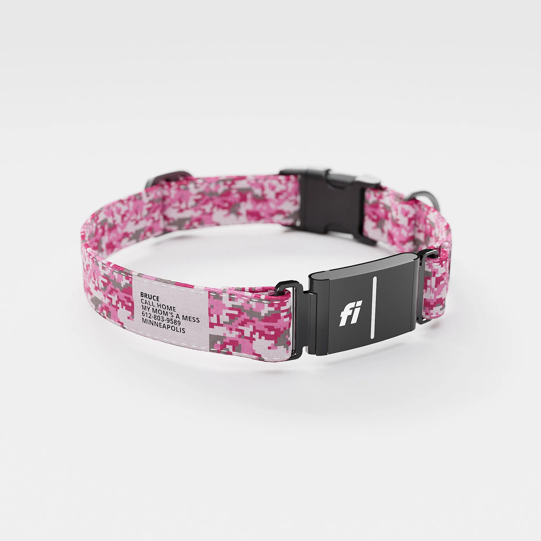 Fi GPS Included Camo Pink Everyday Collar (6 month subscription)