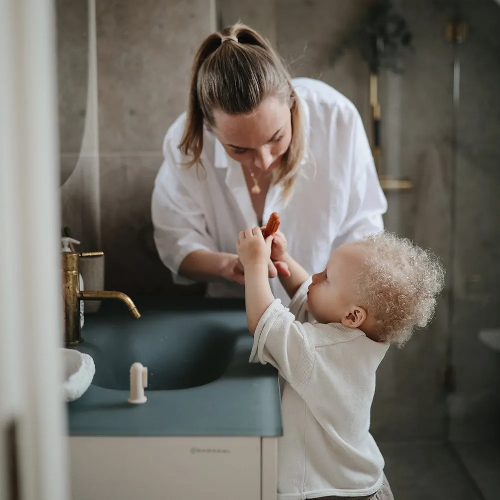 Finger Toothbrush - Blush/Shifting Sand