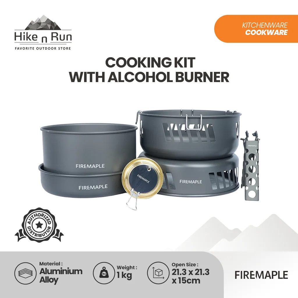 Firemaple Set Alat Masak Alcohol Burner