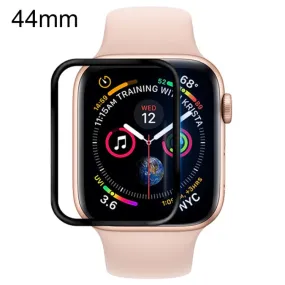 For Apple Watch Series 5 & 4 44mm Soft PET Film Full Cover Screen Protector(Black)