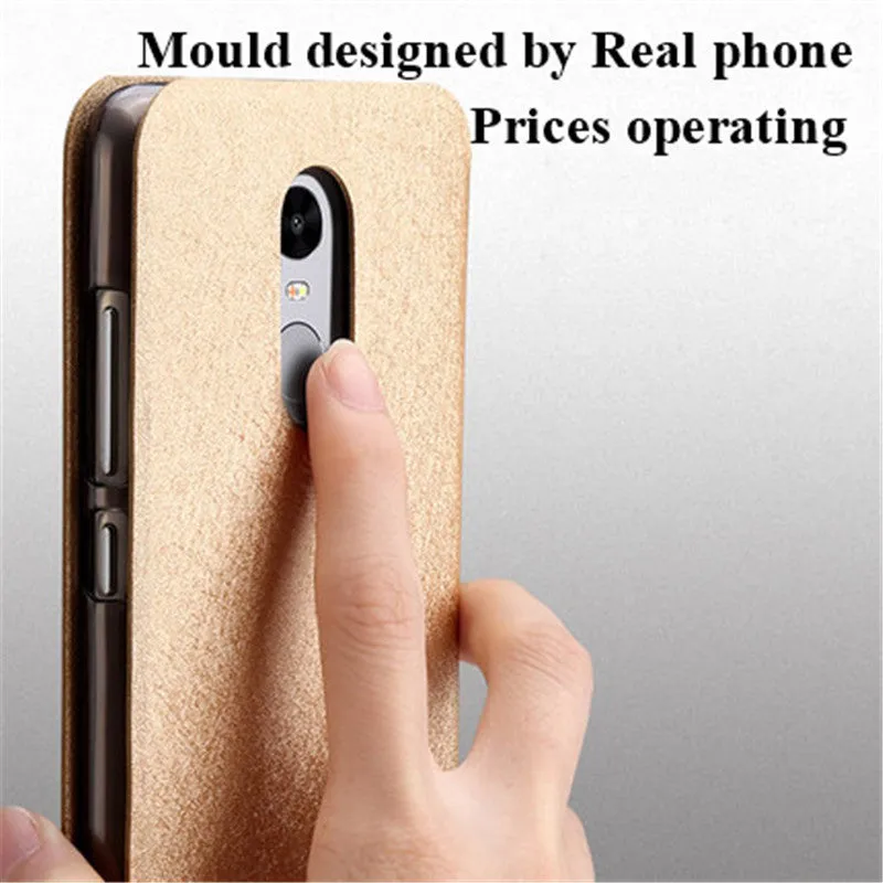 For Xiaomi Redmi Note 5 Case Original MOFI Flip Leather Case For Red Rice Note 4X Hongmi Note 5 Stand Function Note 4 Global