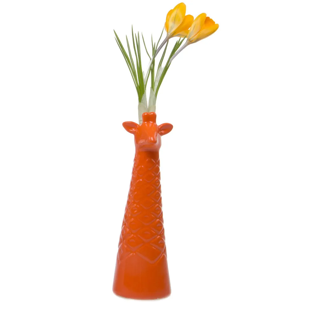 Giraffe Ceramic Flower Vase