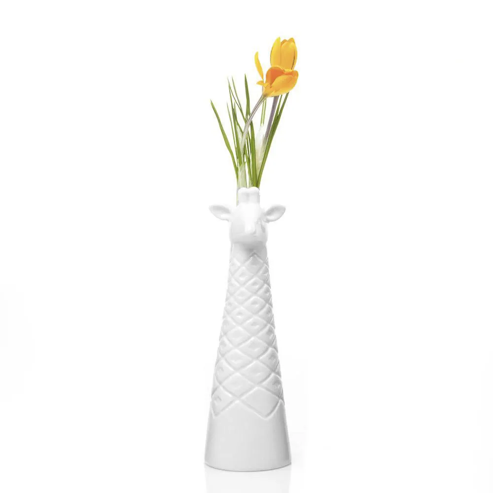 Giraffe Ceramic Flower Vase